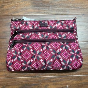 NWT Lug Dazzle Fair Isle Wine | Crossbody Purse w/ Adjustable Strap